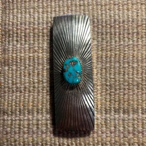 STERLING SILVER NAVAJO BELT BUCKLE